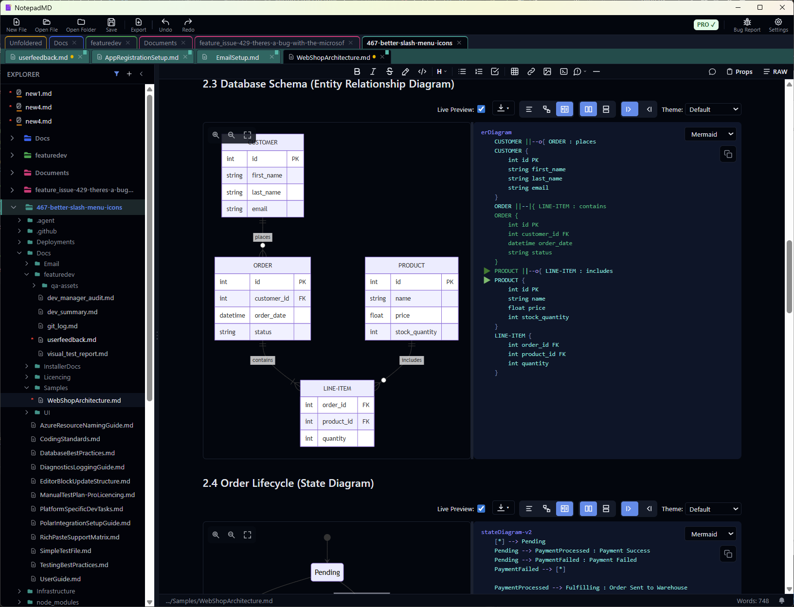 NotepadMD Midnight Theme